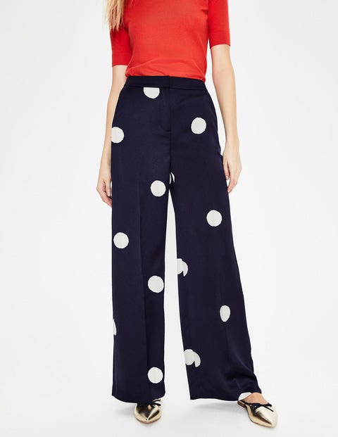 Rhea Hose - Navy, Große Tupfen Rhea Hose - Navy, Große Tupfen