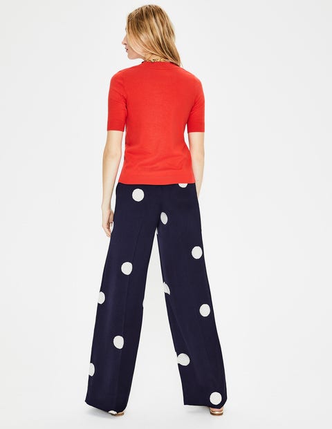 Rhea Hose - Navy, Große Tupfen Rhea Hose - Navy, Große Tupfen
