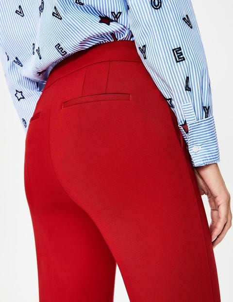 Hampshire Crop Flare Trousers - Poinsettia Hampshire Crop Flare Trousers - Poinsettia