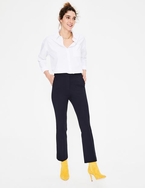 Hampshire Crop Flare Pants - Navy Hampshire Crop Flare Pants - Navy
