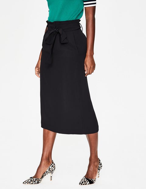 Jupe Melina À Taille Froncée - Noir Jupe Melina À Taille Froncée - Noir