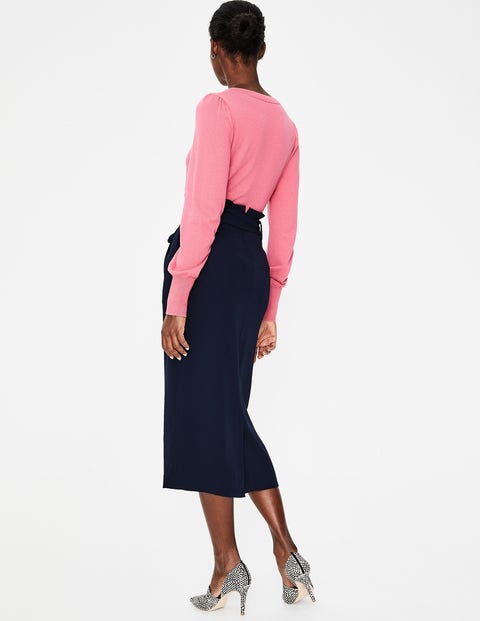Melina Paperbag Skirt - Navy Melina Paperbag Skirt - Navy