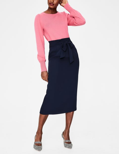 Melina Paperbag Skirt - Navy Melina Paperbag Skirt - Navy