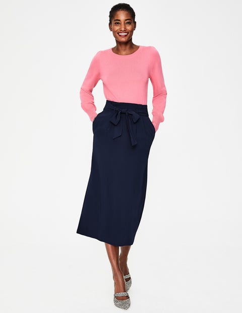Melina Paperbag Skirt - Navy Melina Paperbag Skirt - Navy