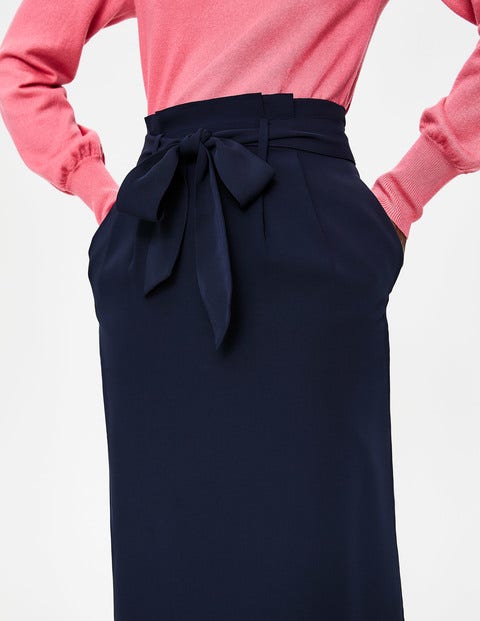 Melina Paperbag Skirt - Navy Melina Paperbag Skirt - Navy