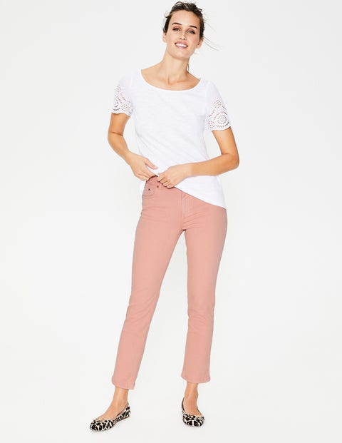 Cambridge Ankle Skimmer Jeans - Chalky Pink Cambridge Ankle Skimmer Jeans - Chalky Pink