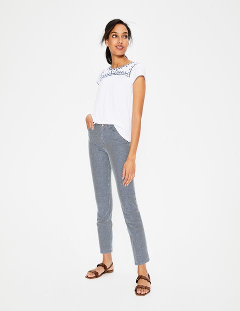 Cambridge Ankle Skimmer Jeans - Ticking Stripe Cambridge Ankle Skimmer Jeans - Ticking Stripe