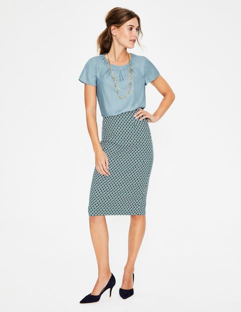Carey Top - Heron Blue Carey Top - Heron Blue