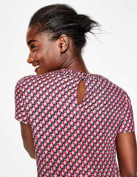 Carey Top - Red Pop Graphic Geo Carey Top - Red Pop Graphic Geo