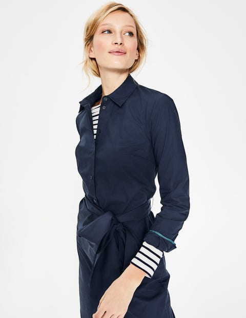 Modern Shirt Dress - Navy Modern Shirt Dress - Navy