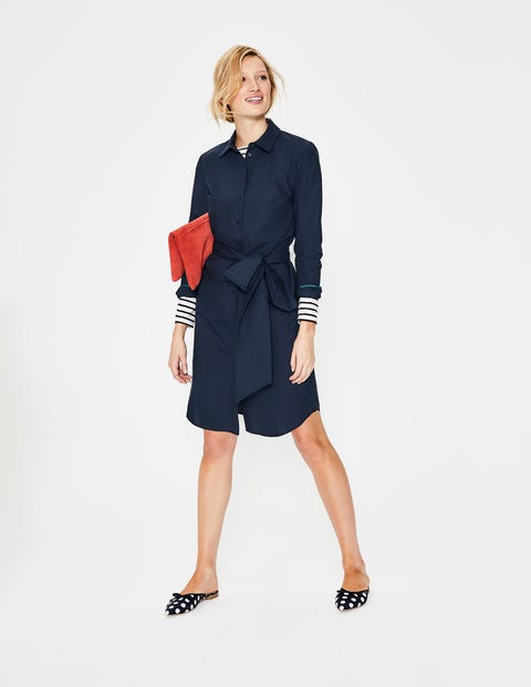 Modern Shirt Dress - Navy Modern Shirt Dress - Navy