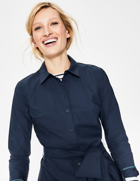 Modern Shirt Dress - Navy Modern Shirt Dress - Navy
