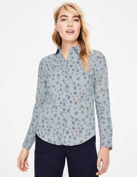Modern Classic Shirt - Pebble Sketchy Stars Modern Classic Shirt - Pebble Sketchy Stars