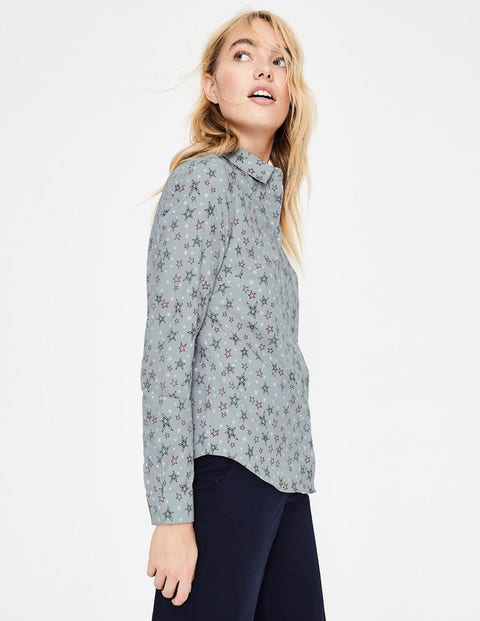 Modern Classic Shirt - Pebble Sketchy Stars Modern Classic Shirt - Pebble Sketchy Stars