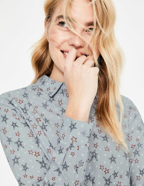 Modern Classic Shirt - Pebble Sketchy Stars Modern Classic Shirt - Pebble Sketchy Stars