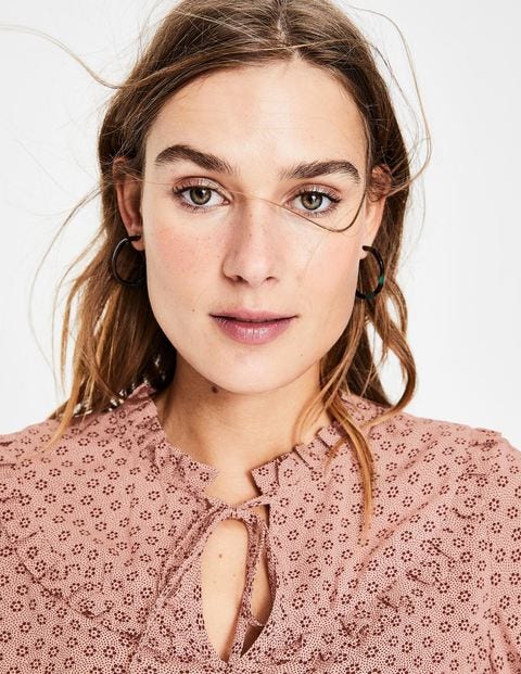 Betsy Shirt - Kreiderosa, Getupfte Butterblumen Betsy Shirt - Kreiderosa, Getupfte Butterblumen