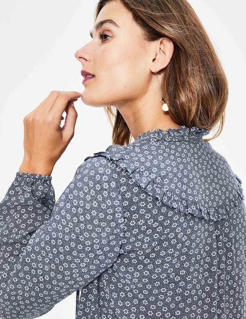 Betsy Top - Navy Spotty Buttercup Betsy Top - Navy Spotty Buttercup