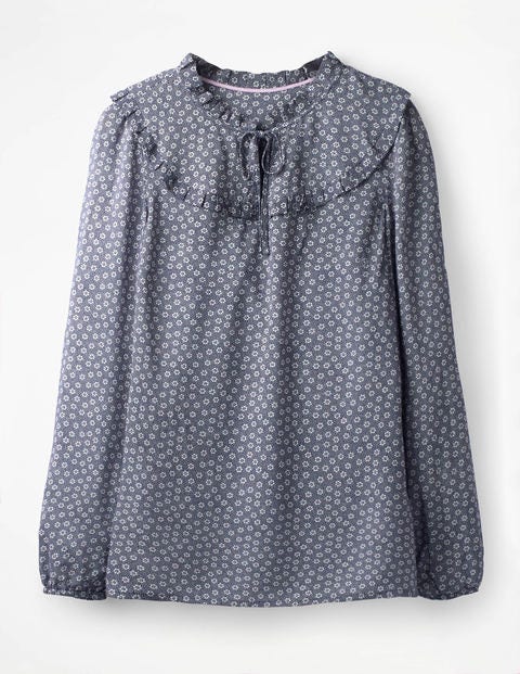 Betsy Top - Navy Spotty Buttercup Betsy Top - Navy Spotty Buttercup