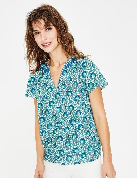 Nessa Top - Indian Ocean Island Bloom Nessa Top - Indian Ocean Island Bloom