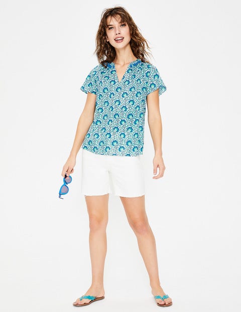 Nessa Top - Indian Ocean Island Bloom Nessa Top - Indian Ocean Island Bloom