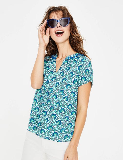 Nessa Top - Indian Ocean Island Bloom Nessa Top - Indian Ocean Island Bloom