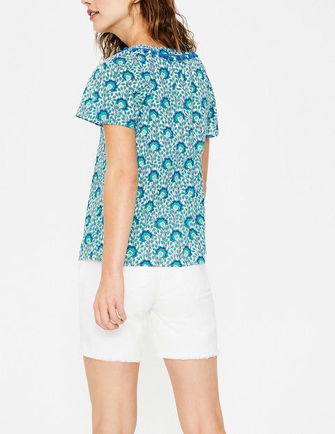 Nessa Top - Indian Ocean Island Bloom Nessa Top - Indian Ocean Island Bloom