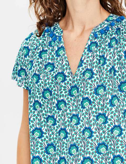 Nessa Top - Indian Ocean Island Bloom Nessa Top - Indian Ocean Island Bloom