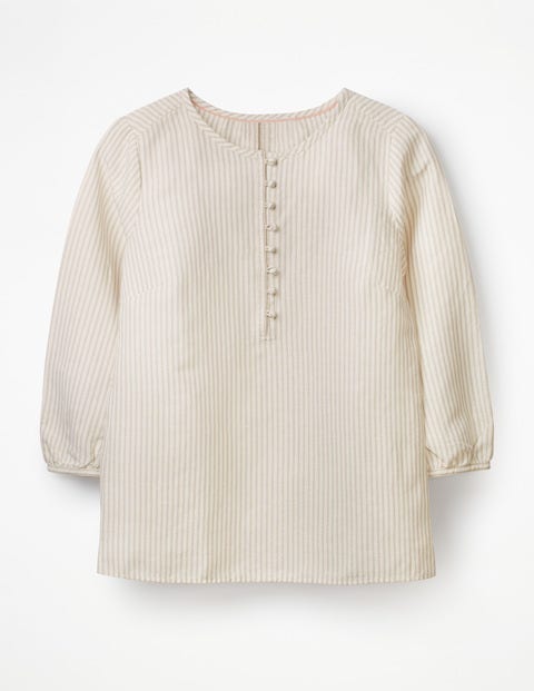 Natalia Top - Ivory Metallic Stripe Natalia Top - Ivory Metallic Stripe