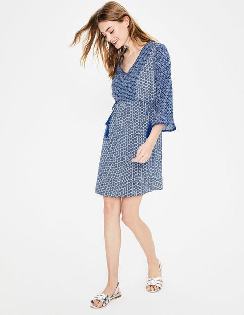Sasha Kaftan - Fischreiherblau, Zinnie Sasha Kaftan - Fischreiherblau, Zinnie