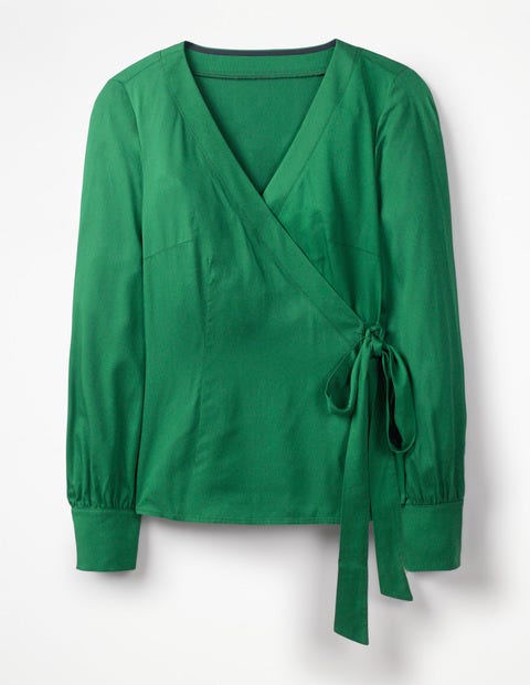 Belle Wrap Top - Forest Green Belle Wrap Top - Forest Green