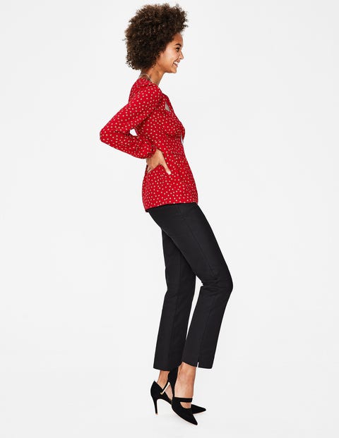 Elsie Top - Poinsettia Random Spot Elsie Top - Poinsettia Random Spot