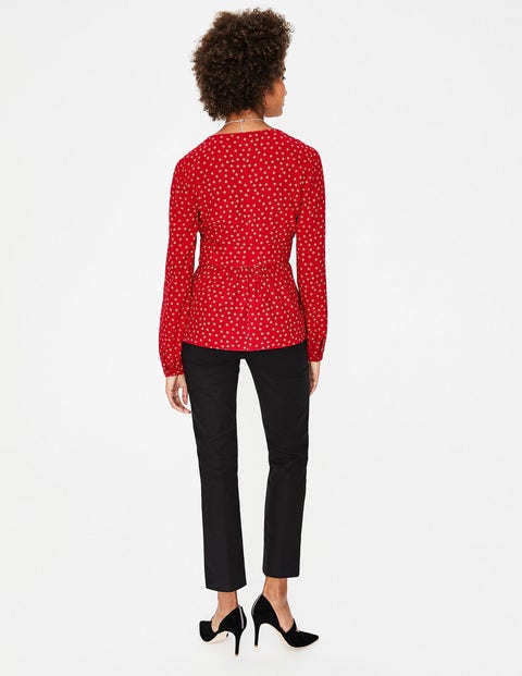 Elsie Top - Poinsettia Random Spot Elsie Top - Poinsettia Random Spot