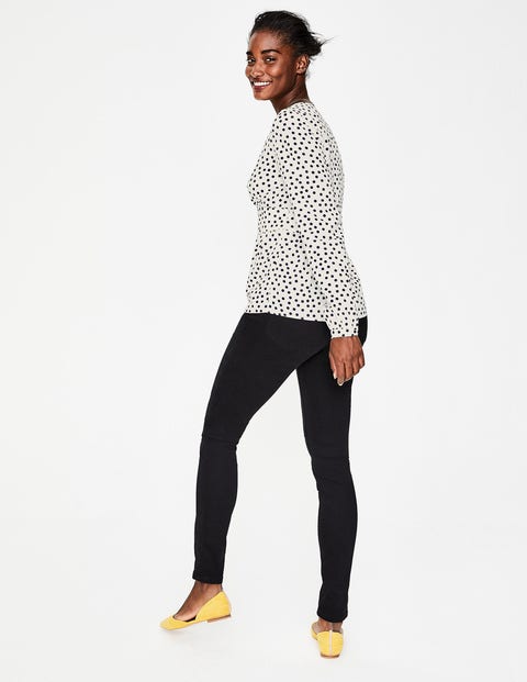 Elsie Top - Ivory Random Spot Elsie Top - Ivory Random Spot