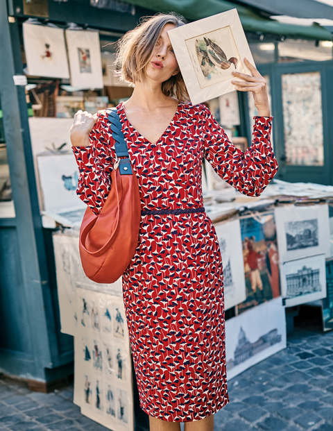 Hannah Dress - Poinsettia Crocus Flower Hannah Dress - Poinsettia Crocus Flower