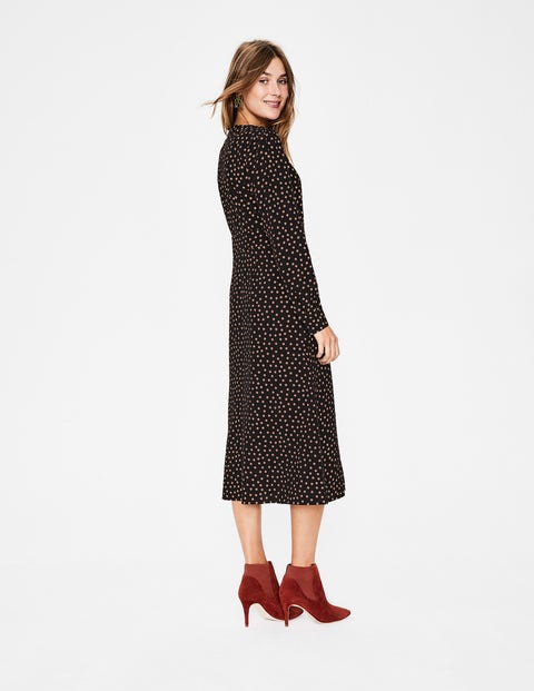 Robe Midi Elsie - Noir, pois Boden aléatoires Robe Midi Elsie - Noir, pois Boden aléatoires