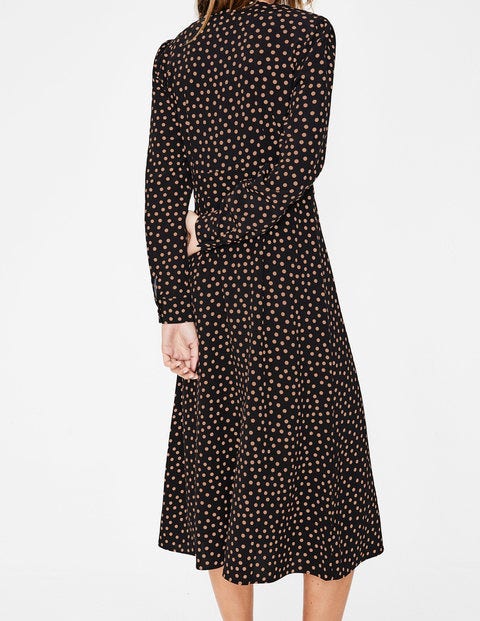 Robe Midi Elsie - Noir, pois Boden aléatoires Robe Midi Elsie - Noir, pois Boden aléatoires