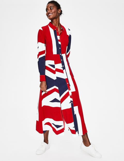 Charlotte Shirt Dress - Navy Union Flag Charlotte Shirt Dress - Navy Union Flag