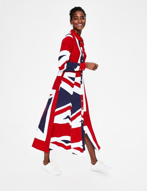 Charlotte Shirt Dress - Navy Union Flag Charlotte Shirt Dress - Navy Union Flag