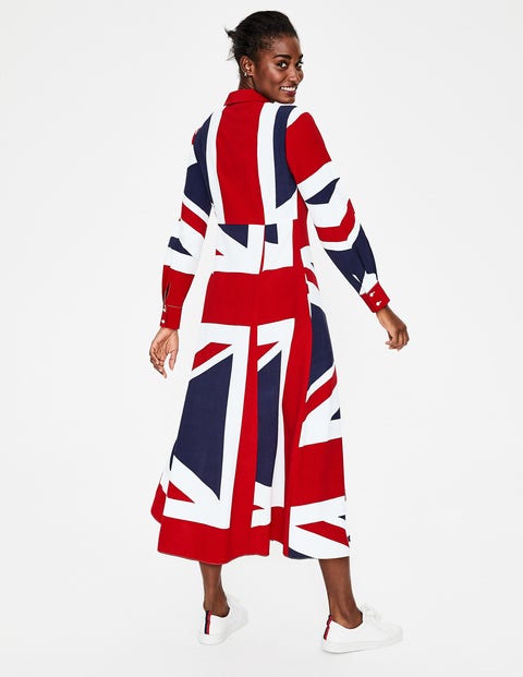 Charlotte Shirt Dress - Navy Union Flag Charlotte Shirt Dress - Navy Union Flag