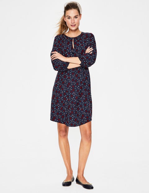 Robe Vanessa - Motif Sketchy Stars bleu marine Robe Vanessa - Motif Sketchy Stars bleu marine