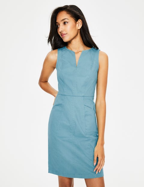 Helena Chino Dress - Heron Blue Helena Chino Dress - Heron Blue