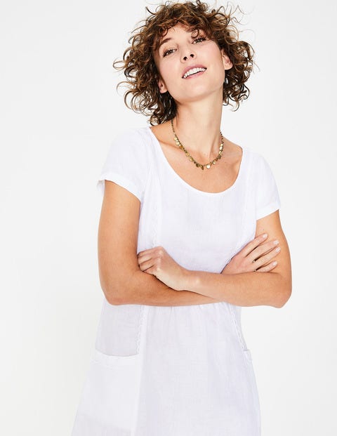 Alberta Linen Dress - White Alberta Linen Dress - White