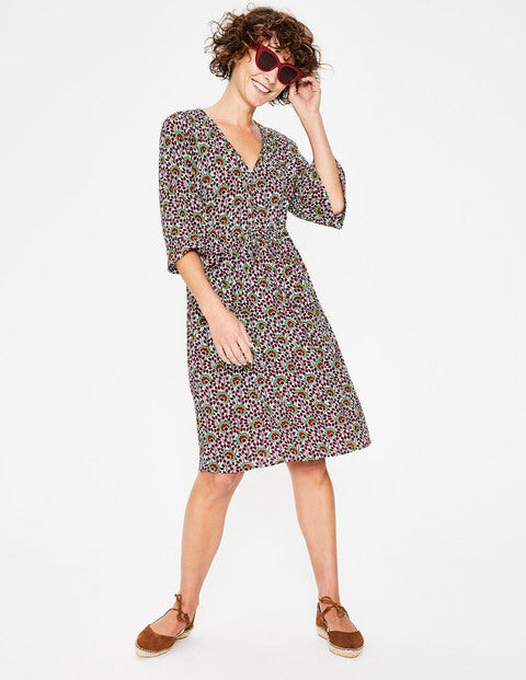 Darcy Dress - Ivory & Rouge Island Bloom Darcy Dress - Ivory & Rouge Island Bloom