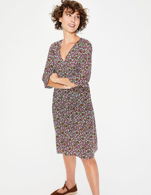 Darcy Dress - Ivory & Rouge Island Bloom Darcy Dress - Ivory & Rouge Island Bloom