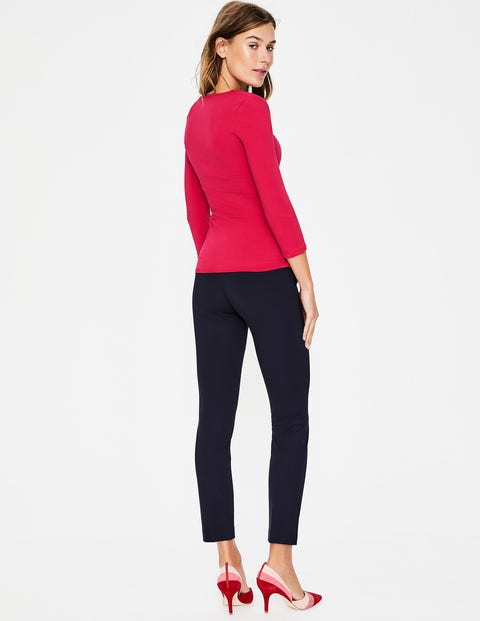 Double Layer Front Tee - Dark Rose Double Layer Front Tee - Dark Rose