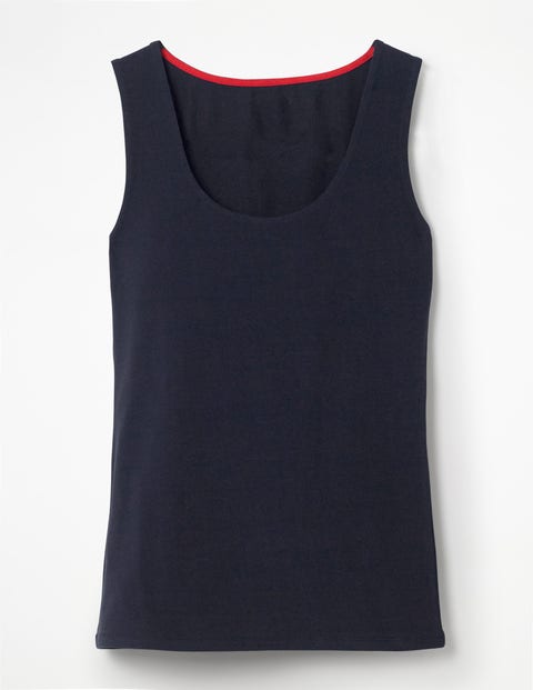 Double Layer Front Vest - Navy Double Layer Front Vest - Navy