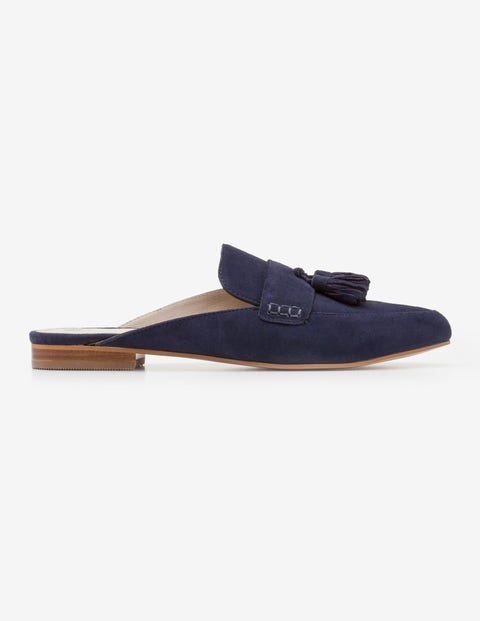 Katie Backless Loafers - Navy Katie Backless Loafers - Navy
