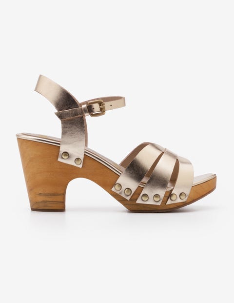 Harriet Clogs - Gold Metallic Harriet Clogs - Gold Metallic