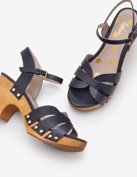 Harriet Clogs - Navy Harriet Clogs - Navy