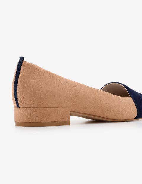 Josie Low Heels - Navy and Soft Truffle Josie Low Heels - Navy and Soft Truffle